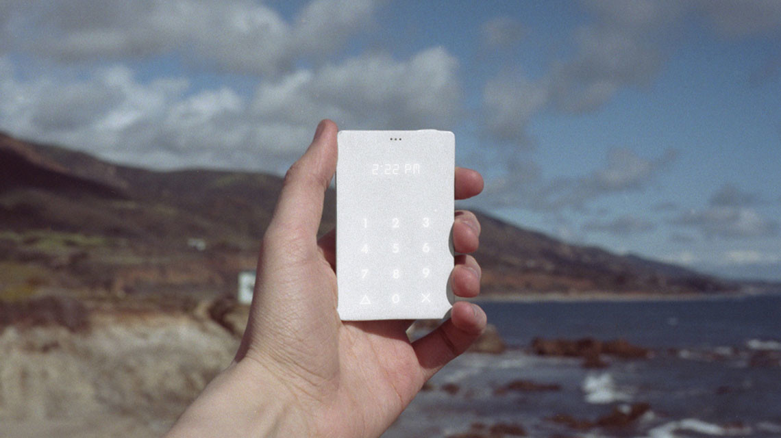 The Light Phone co-created by IIT Institute of Design grad Kaiwei Tang