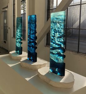 Arctic Sea Ice, 2017, cast glass, Adrien Segal. Images courtesy of the artist.