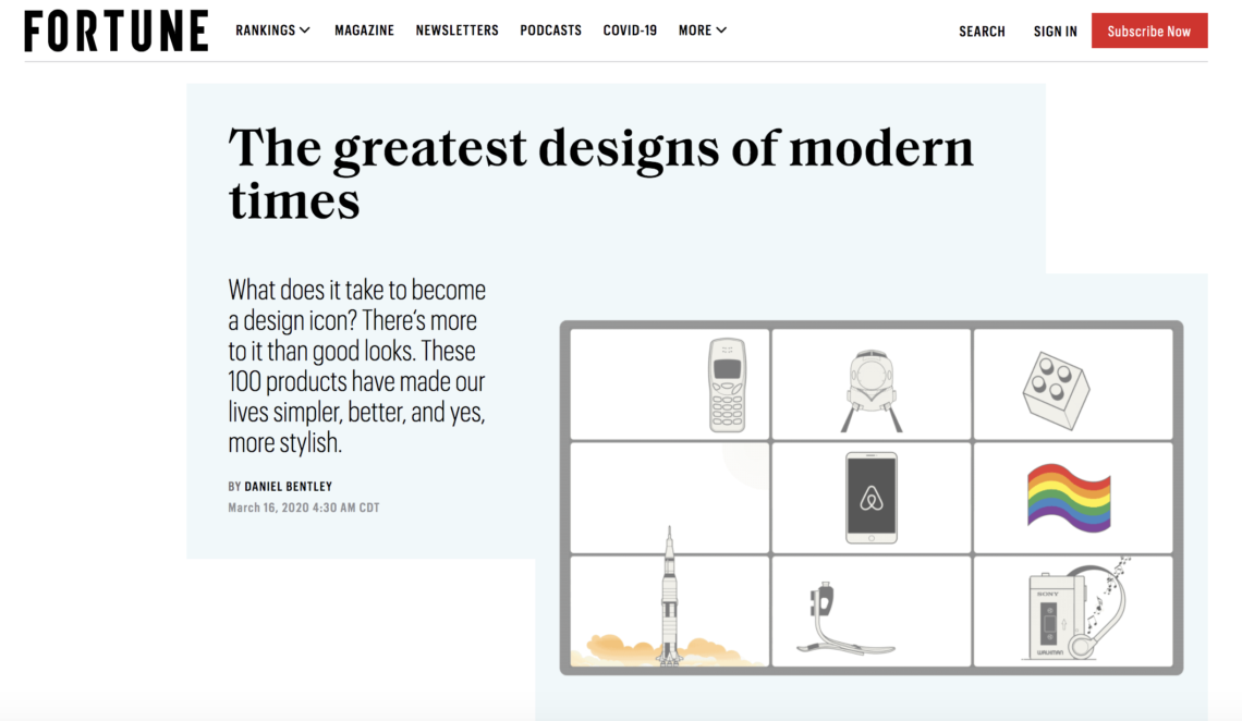 The greatest designs of modern times