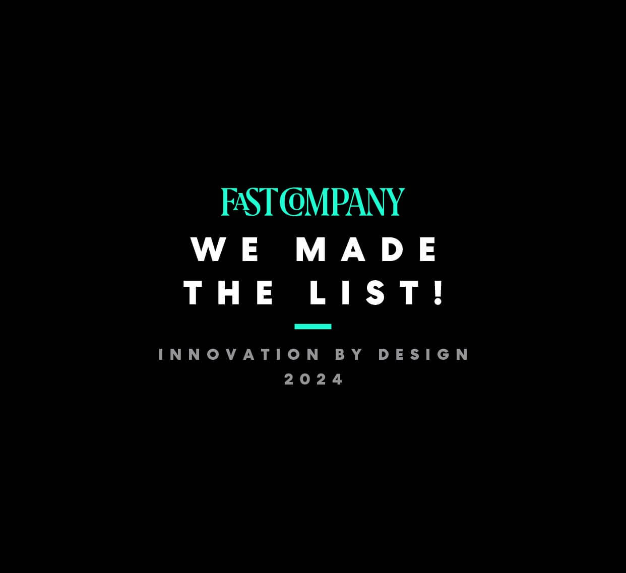 Fast Company Innovation by Design awards badge 2024